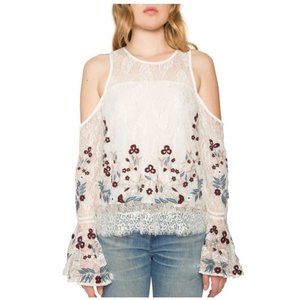 Willow & Clay Cold Shoulder Bell Sleeve Blouse
